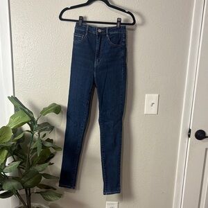 Garage High Rise Dark Blue Women's Jeans